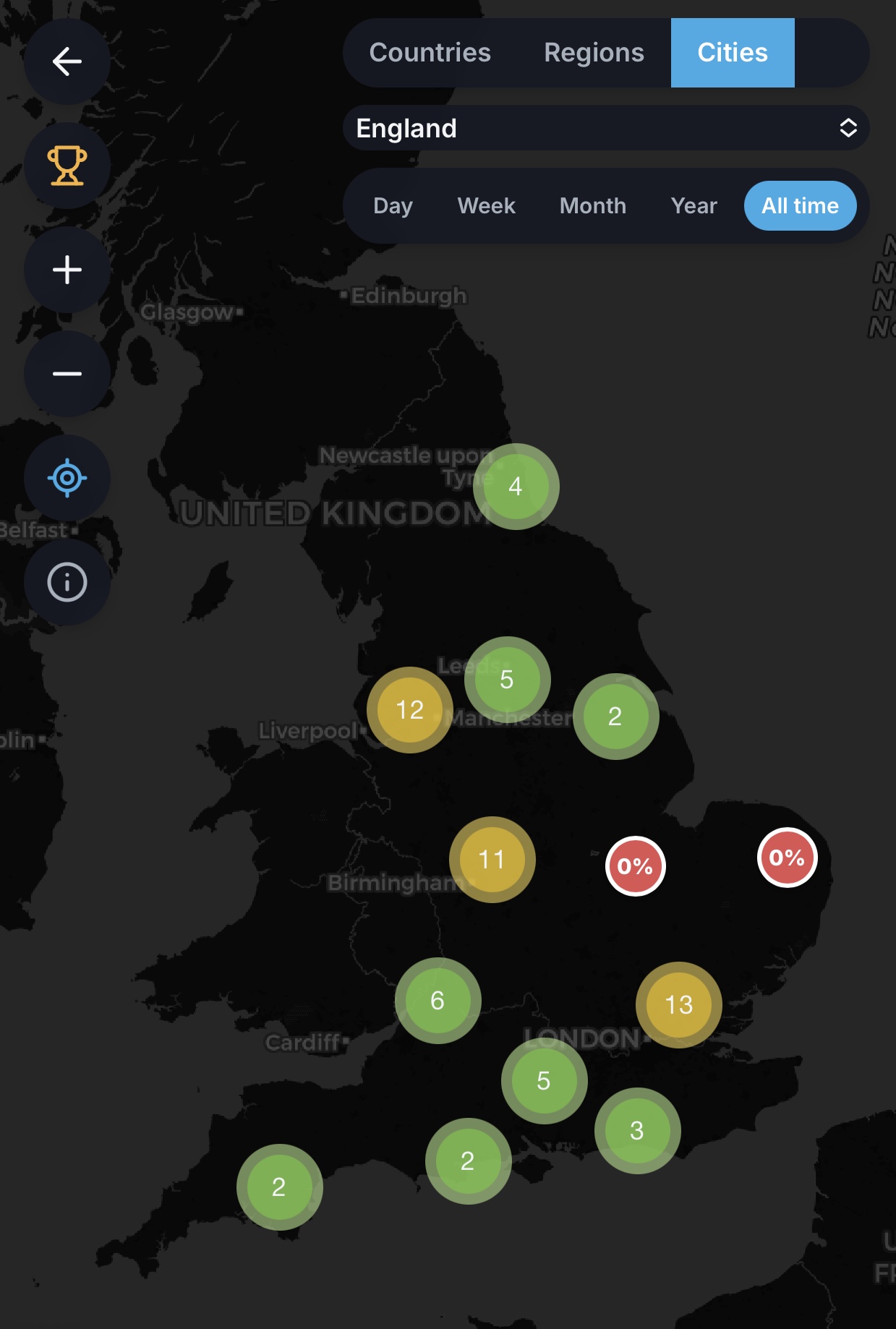 Map regions